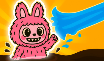 Labubu Squishy - Wash the Toy!