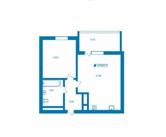 Квартира 36,8 м², 1-комнатная - изображение 1